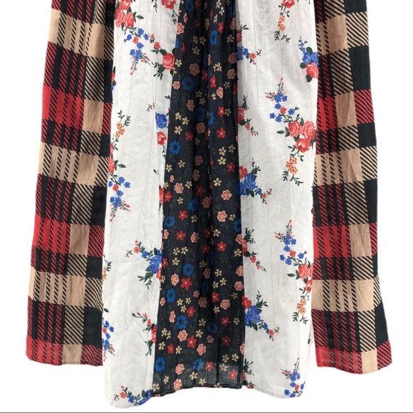 Anthropologie Red & White Layered Maxi Skirt | New With Tags - Picture 6 of 11